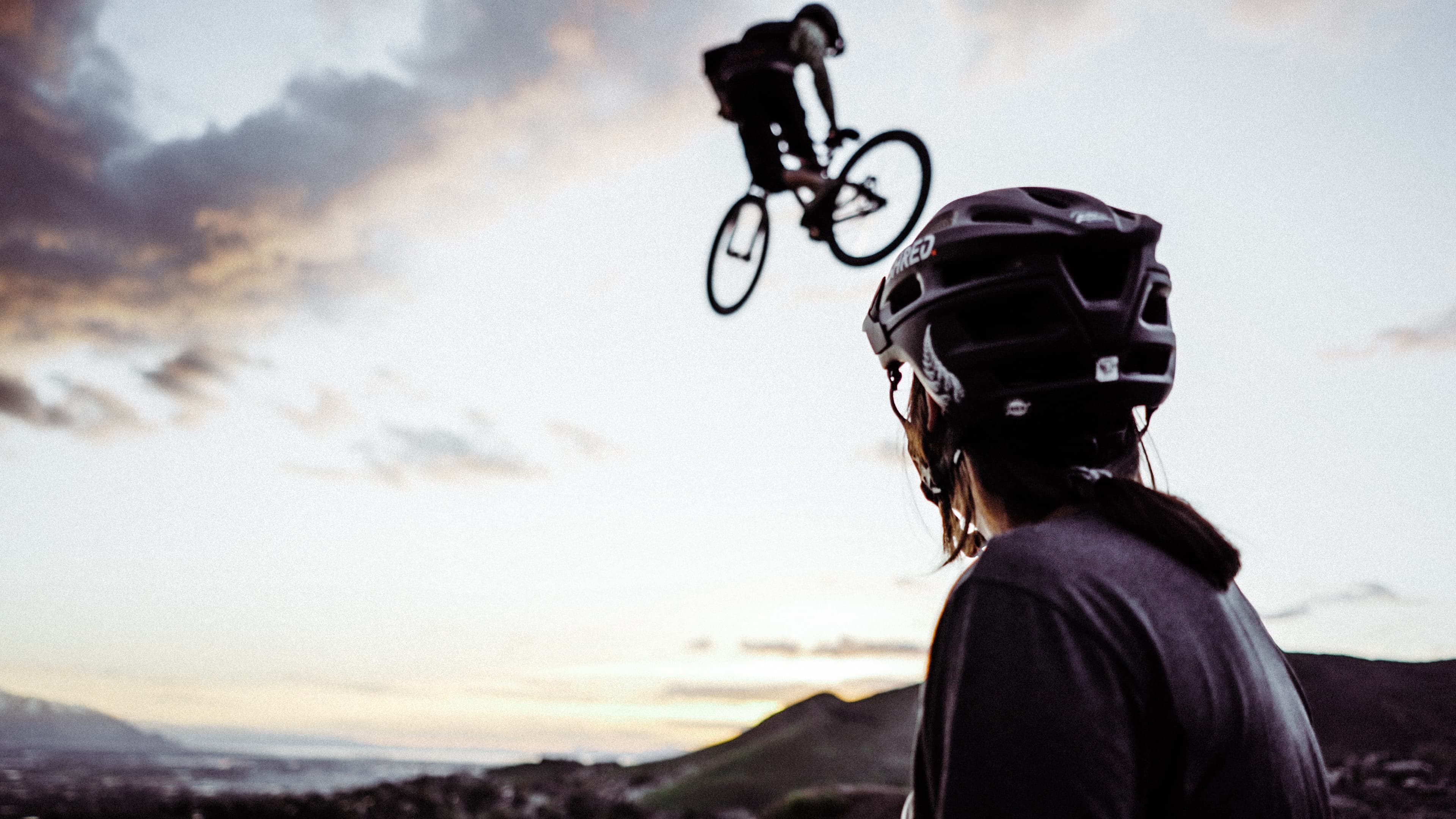 Diver framed by open water.